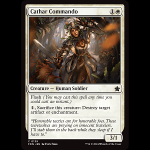 MTG Cathar Commando Foundations fdn#139