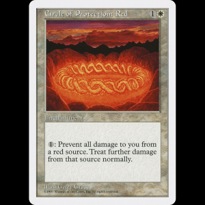 MTG Circulo de protección: Rojo (Circle of Protection: Red) Fifth Edition 5ed#20