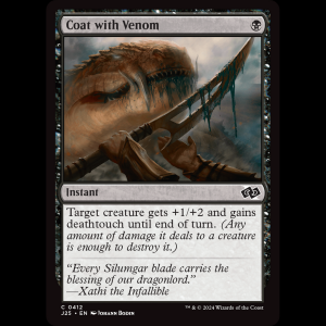 MTG Coat with Venom Foundations Jumpstart j25#412