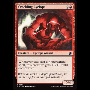 MTG Crackling Cyclops Foundations fdn#83