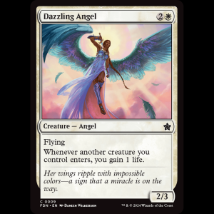 MTG Dazzling Angel Foundations fdn#9