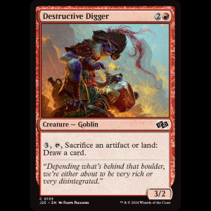 MTG Destructive Digger Foundations Jumpstart j25#133