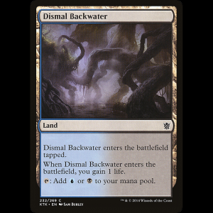 MTG Dismal Backwater Khans of Tarkir ktk#232