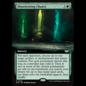 MTG Disorienting Choice Duskmourn: House of Horror Commander dsc#60