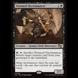 MTG Doomed Necromancer Foundations Jumpstart j25#426