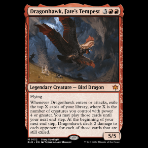 MTG Dragonhawk, Fate's Tempest Bloomburrow blb#132