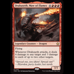 MTG Drakuseth, Maw of Flames Foundations fdn#193