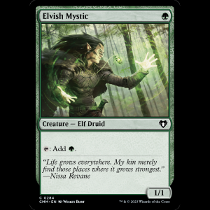 MTG Elvish Mystic Commander Masters cmm#284