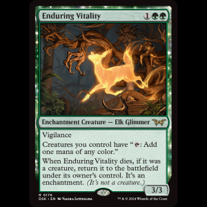 MTG Enduring Vitality Duskmourn: House of Horror dsk#176