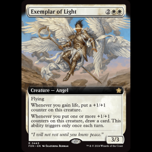 MTG Exemplar of Light Foundations fdn#445