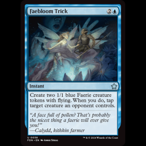 MTG Faebloom Trick Foundations fdn#38