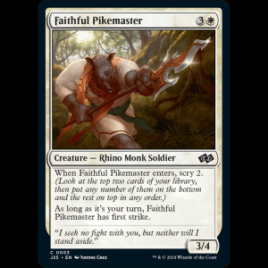 MTG Faithful Pikemaster Foundations Jumpstart j25#3