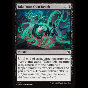 MTG Fake Your Own Death Foundations fdn#174