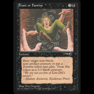 MTG Abundancia o escasez (Feast or Famine) Alliances all#49a