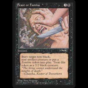 MTG Abundancia o escasez (Feast or Famine) Alliances all#49b