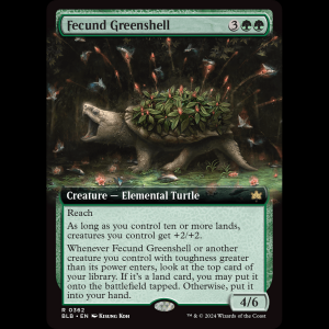 MTG Fecund Greenshell Bloomburrow blb#362