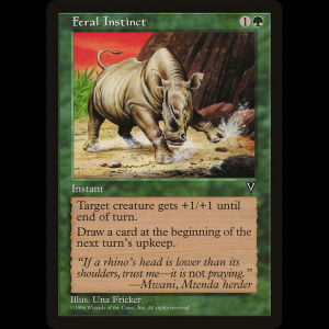 MTG Instinto feral (Feral Instinct) Visions vis#107