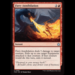 MTG Fiery Annihilation Foundations fdn#86