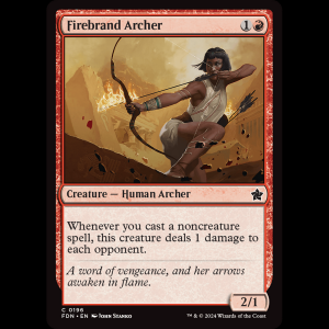 MTG Firebrand Archer Foundations fdn#196