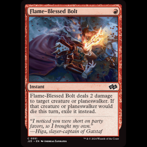 MTG Flame-Blessed Bolt Foundations Jumpstart j25#551