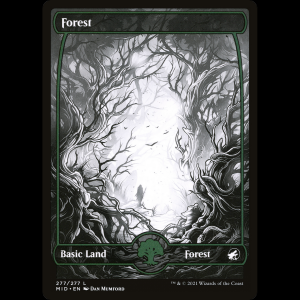 MTG Bosque (Forest) Innistrad: Midnight Hunt mid#277