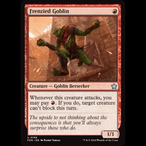 MTG Frenzied Goblin Foundations fdn#199