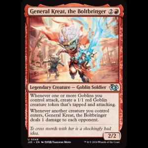 MTG General Kreat, the Boltbringer Foundations Jumpstart j25#48