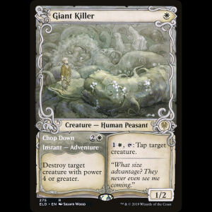 MTG  (Giant Killer // Chop Down) Throne of Eldraine eld#275