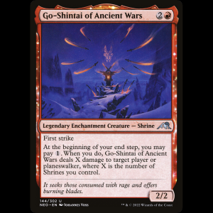 MTG Go-Shintai de las guerras antiguas (Go-Shintai of Ancient Wars) Kamigawa: Neon Dynasty neo#144