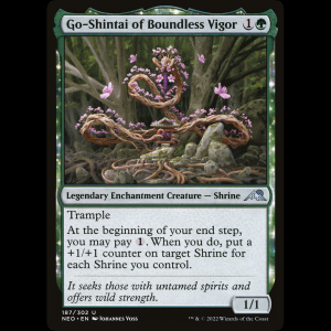 MTG Go-Shintai del vigor ilimitado (Go-Shintai of Boundless Vigor) Kamigawa: Neon Dynasty neo#187