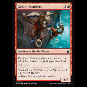 MTG Goblin Boarders Foundations fdn#87