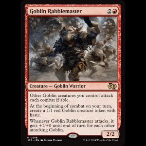 MTG Goblin Rabblemaster Foundations Jumpstart j25#558