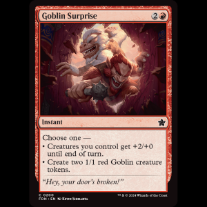 MTG Goblin Surprise Foundations fdn#200