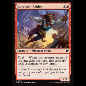 MTG Gorehorn Raider Foundations fdn#89