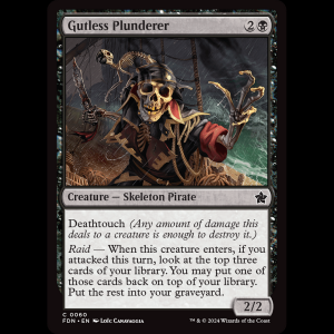 MTG Gutless Plunderer Foundations fdn#60