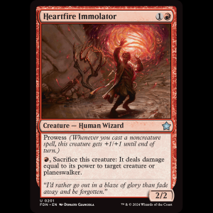 MTG Heartfire Immolator Foundations fdn#201