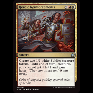 MTG Heroic Reinforcements Foundations fdn#241