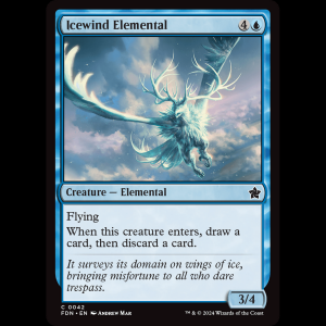 MTG Icewind Elemental Foundations fdn#42