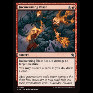 MTG Incinerating Blast Foundations fdn#90