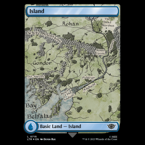 MTG Island The Lord of the Rings: Tales of Middle-earth ltr#715