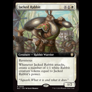 MTG Jacked Rabbit Bloomburrow Commander blc#45