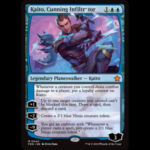 MTG Kaito, Cunning Infiltrator Foundations fdn#44