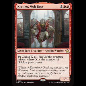 MTG Krenko, Mob Boss Foundations fdn#204