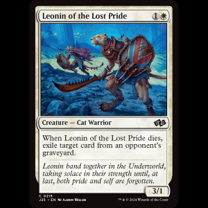 MTG Leonin of the Lost Pride Foundations Jumpstart j25#215