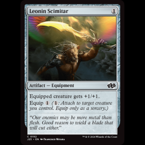 MTG Leonin Scimitar Foundations Jumpstart j25#152