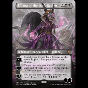 MTG Liliana of the Dark Realms Bloomburrow Commander blc#78