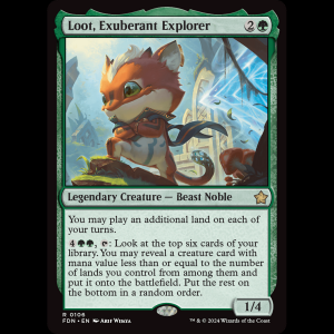 MTG Loot, Exuberant Explorer Foundations fdn#106