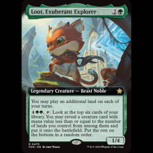 MTG Loot, Exuberant Explorer Foundations fdn#470