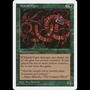 MTG Víbora de pantano (Marsh Viper) Fifth Edition 5ed#315