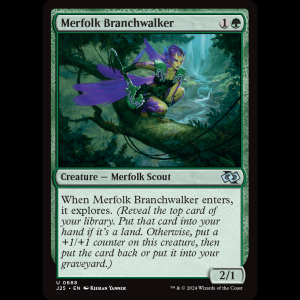 MTG Merfolk Branchwalker Foundations Jumpstart j25#688